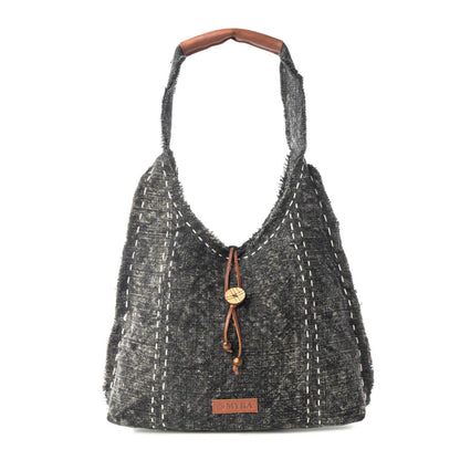 S-13268 Myra Bag Ravencliff Shoulder Bag in Midnight Stitch