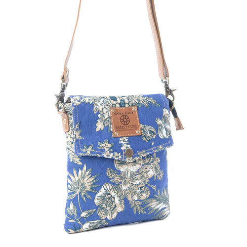 S-13682 Myra Bag Azure Bloom Crossbody in Willow Blue