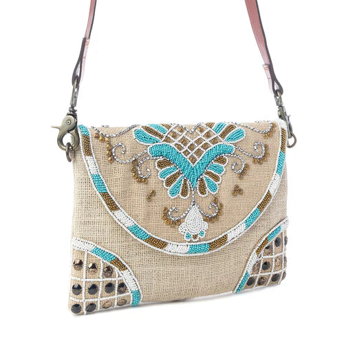 S-13808 Myra Bag Desert Phoenix Crossbody in Aqua Jewel