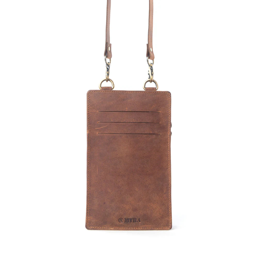 S-14292 Myra Duneland Rise Handtooled Bag in Brindle Ivory