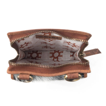 S-14292 Myra Duneland Rise Handtooled Bag in Brindle Ivory