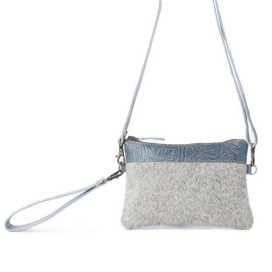 S-14331 Myra Dust Creek Leather Belt Bag in Sage Mist