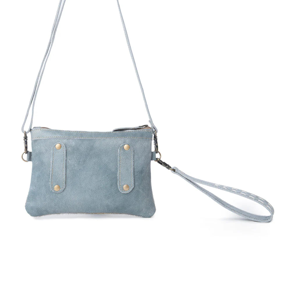 S-14331 Myra Dust Creek Leather Belt Bag in Sage Mist