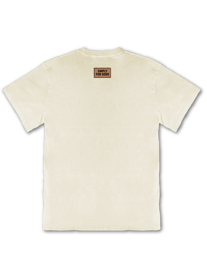 S4G-LEOPARDLOGO-BONE Simply Southern Leopard Simply Logo T-Shirt