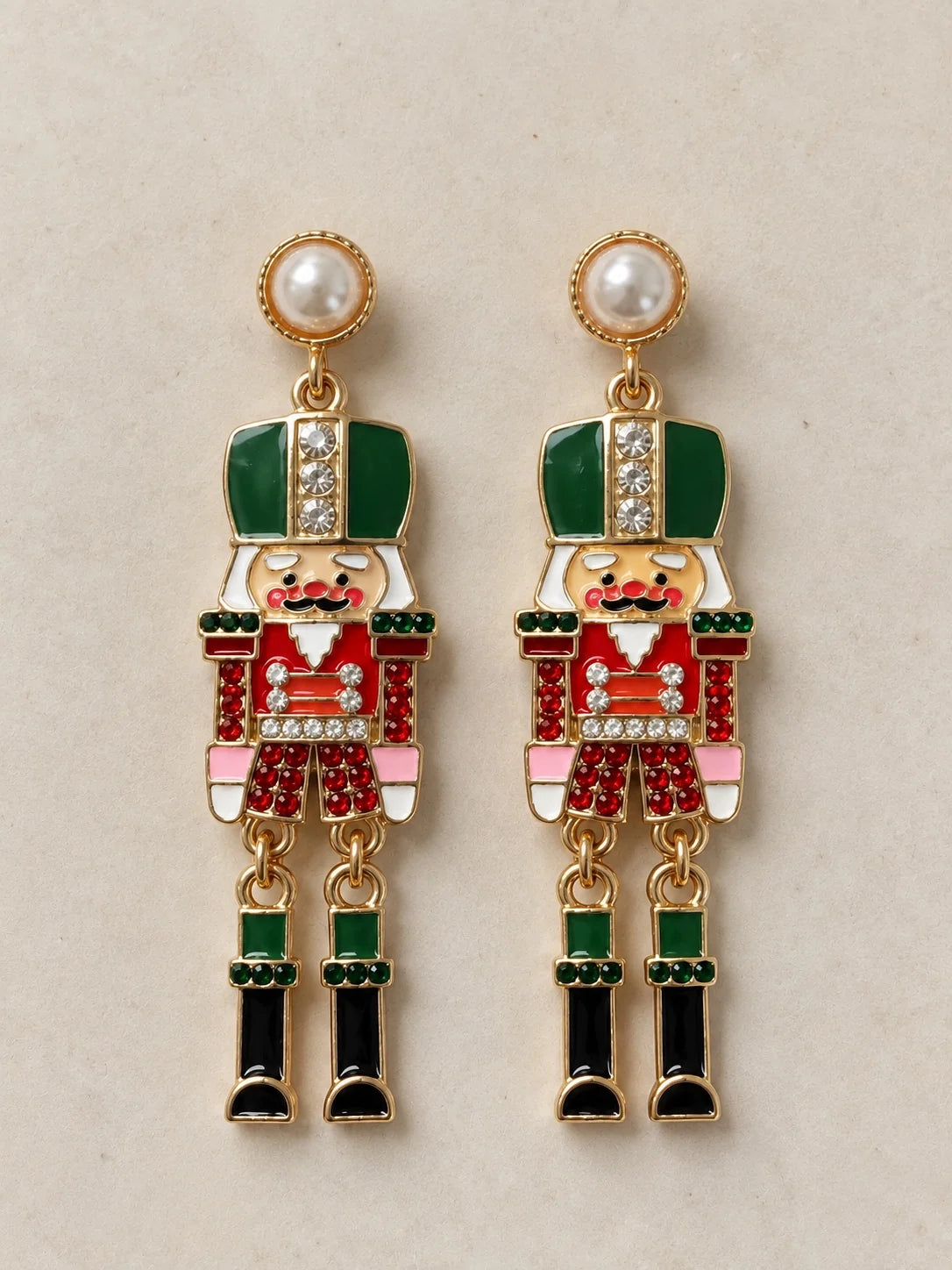 AE92680 Grace + Emma Fashion Jewelry Christmas Nutcracker Earrings 0