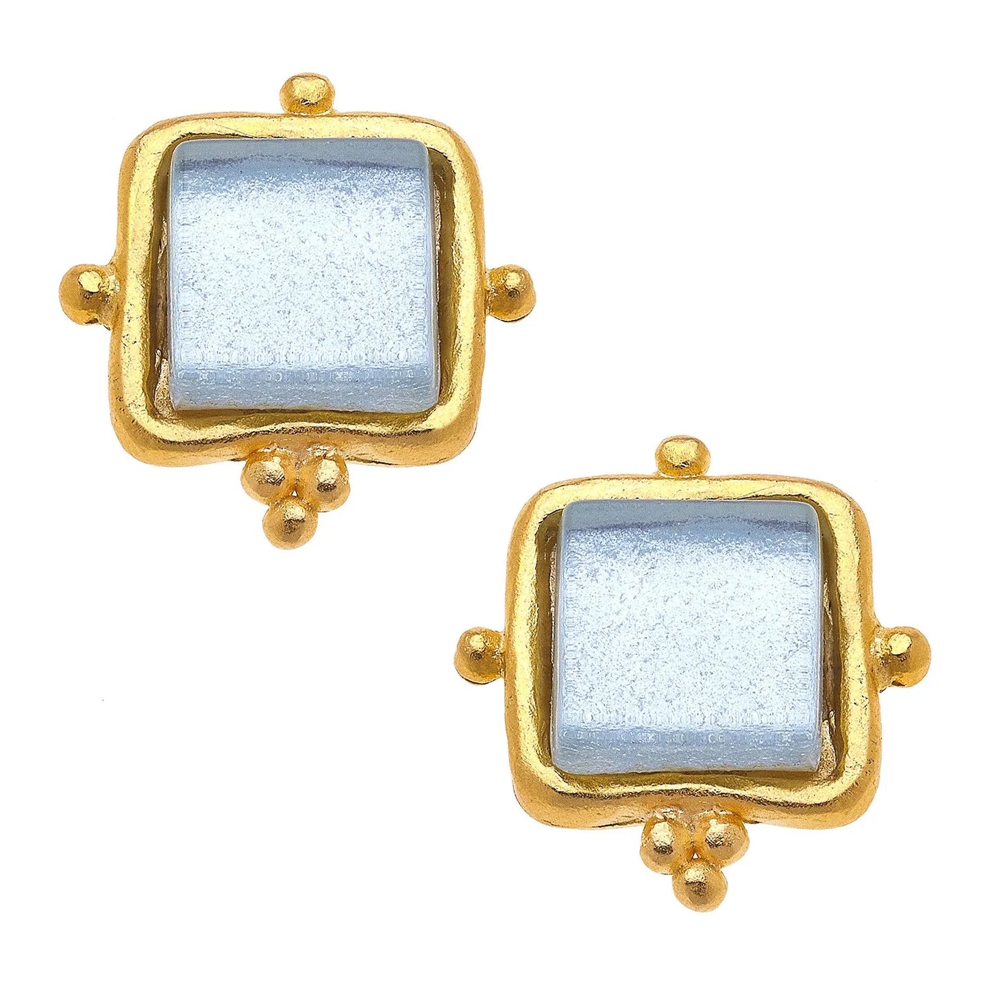 Susan Shaw Gold Plated Madeline Studs