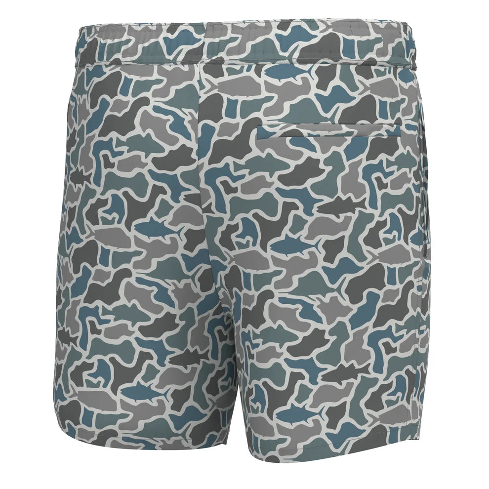L1600021 Local Boy Bayview Swim Trunk Fish Camo