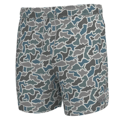 L1600021 Local Boy Bayview Swim Trunk Fish Camo