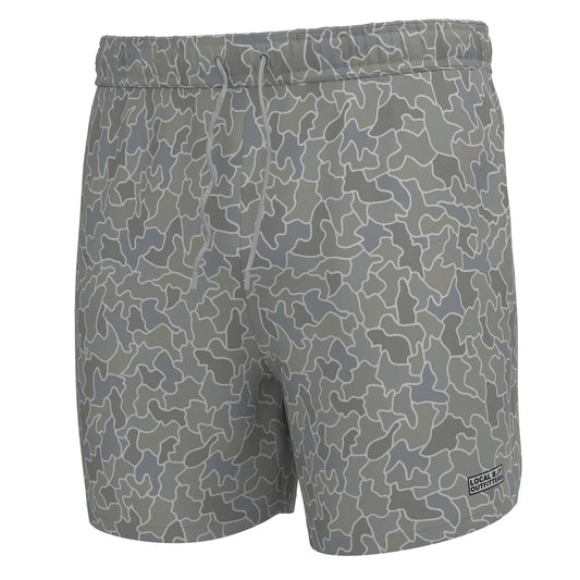 L1600021 Local Boy Bayview Swim Trunk Cobblestone Gray