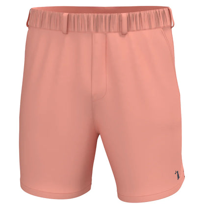 378557 Local Boy Volley Shorts Peach 6" Inseam