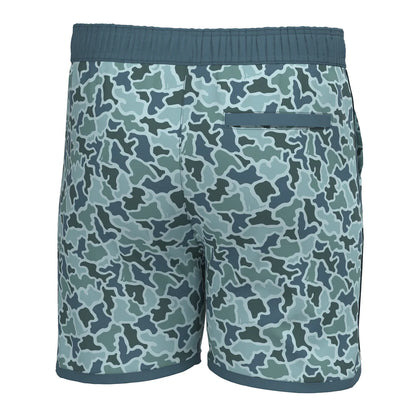 L1600020 Local Boy Wando Swim Trunks Blue Dog & Moon Camo
