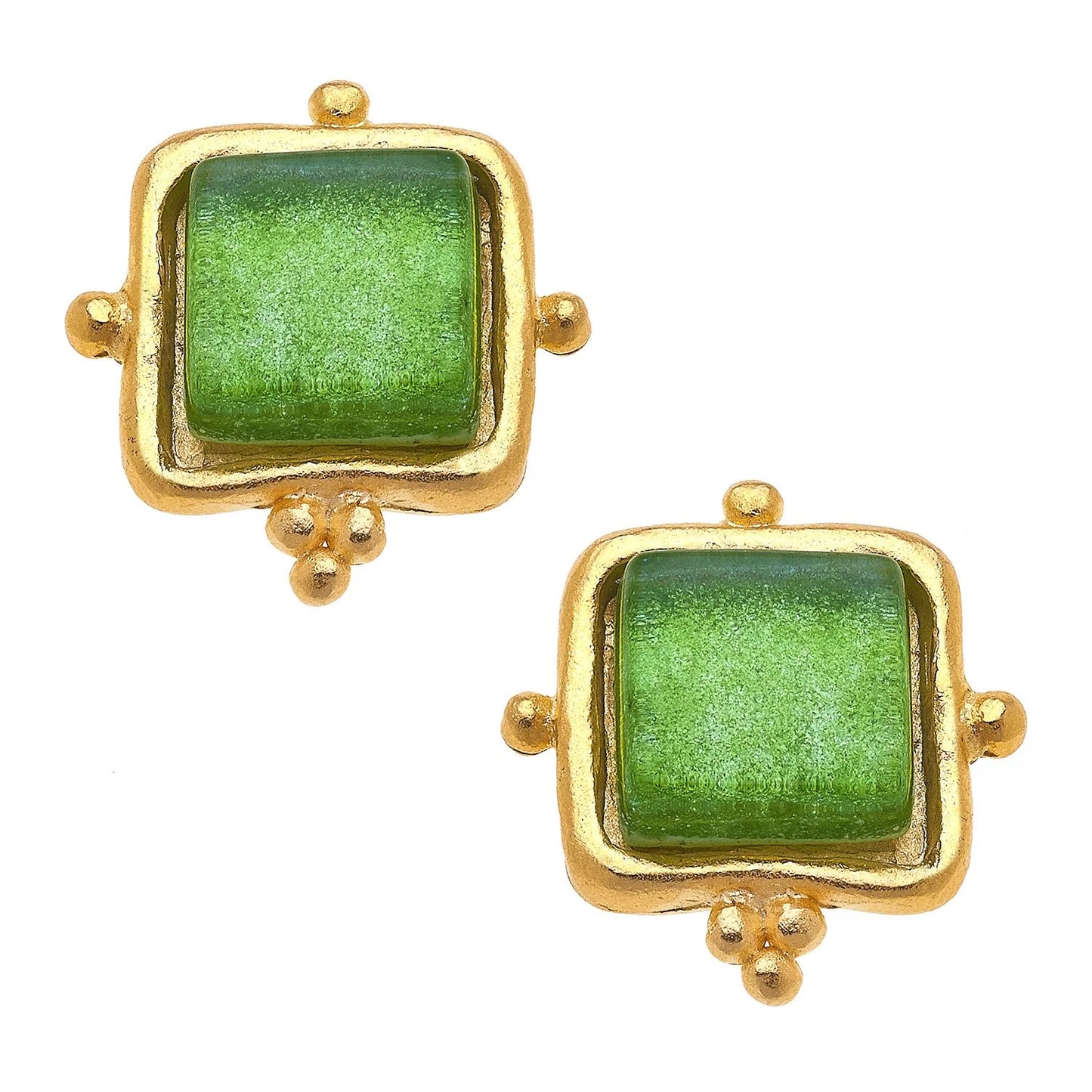 Susan Shaw Gold Plated Madeline Studs
