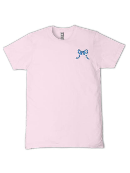 SS-JESUS-PEONY Simply Southern Women's 'She loves Jesus and America too' T-shirt Pink