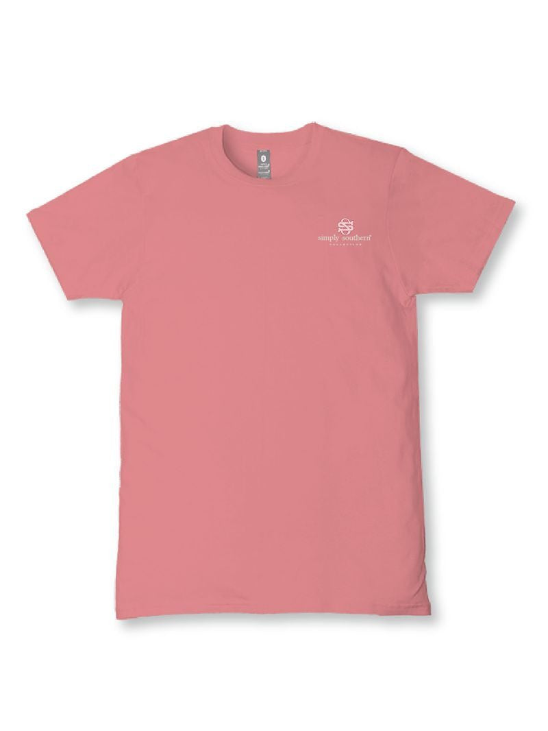 SS-PRAY-TEAROSE Simply Southern Pray Highland Cow T-Shirt