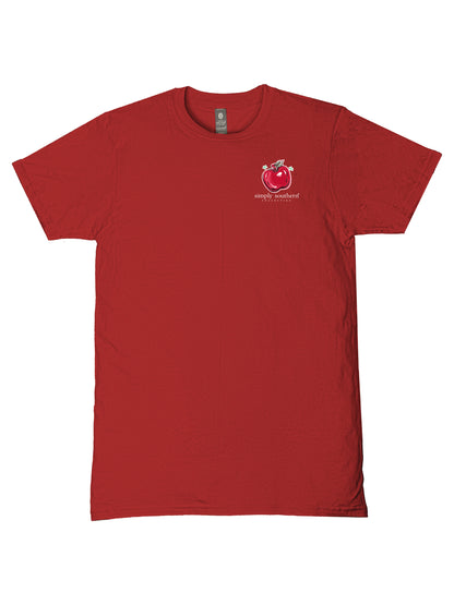SS-TEACHER-CARMINE Simply Southern Women's Teaching is a Work of Heart T-Shirt 0