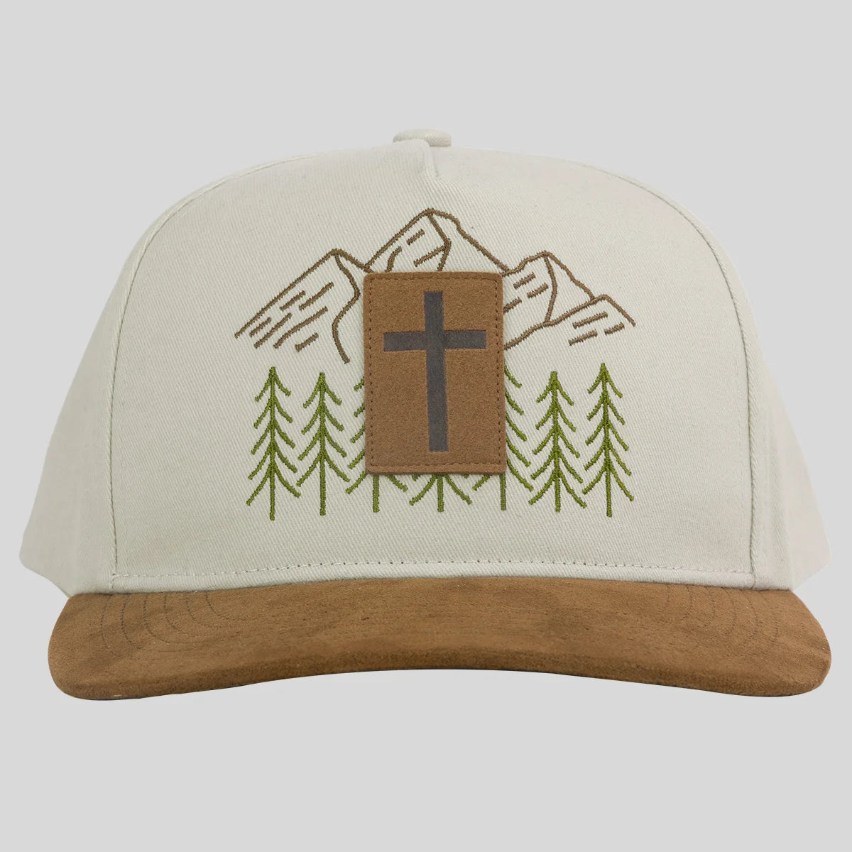 SWC5402 Kerusso Men's Cap Faux Suede Cross Patch 0