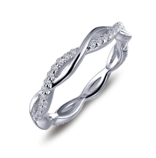 R0211CLP07 Lafonn Sterling Silver .52CT Twist Ring