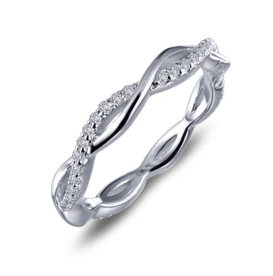 R0211CLP07 Lafonn Sterling Silver .52CT Twist Ring