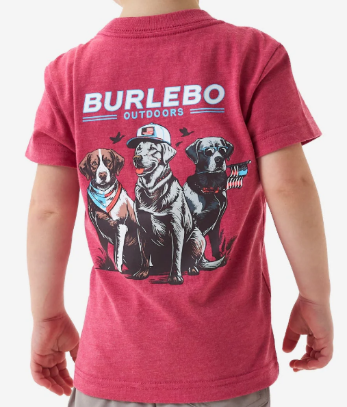 Y-SST-AMDG-HC Youth Burlebo American Dog Heather Crimson