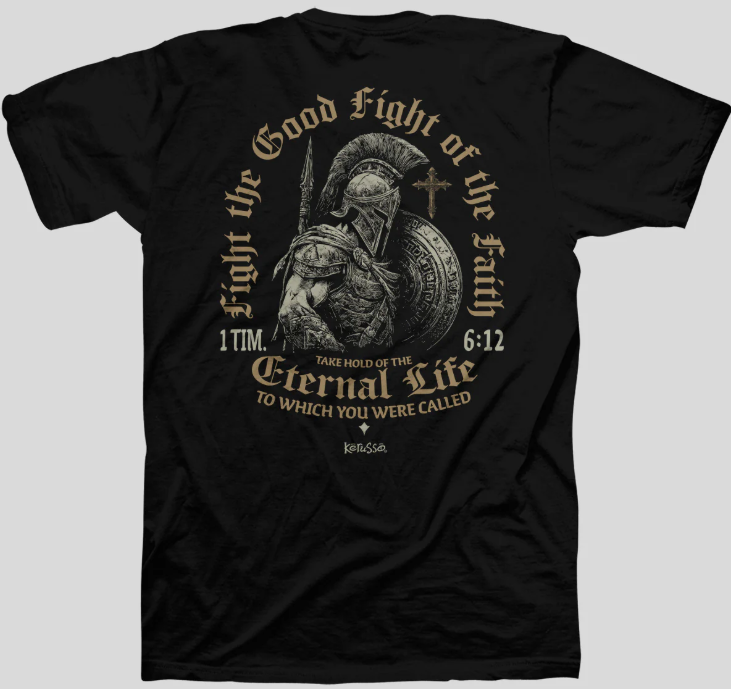 APT5257 Kerusso Fight the Good Fight T-shirt Black