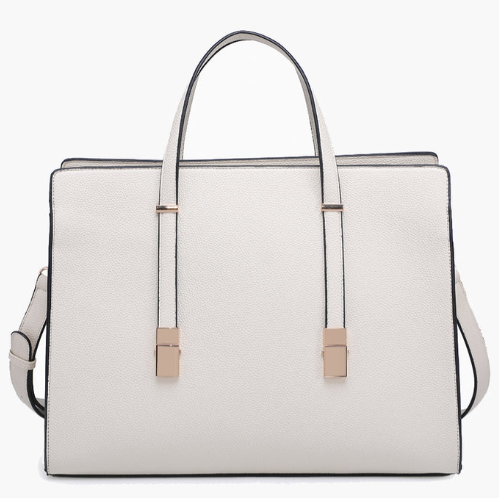 M2746-OW Jen & Co Sybil Tote Bag Off White