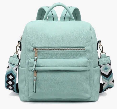 BP1993-SF Jen & Co Amelia Backpack Seafoam