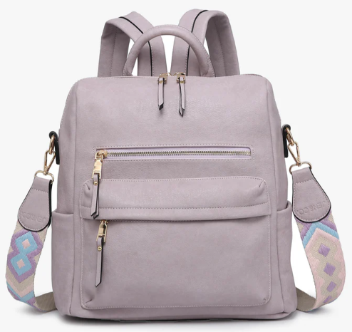 BP1993-DSTLV Jen & Co Amelia Backpack Dusty Lavender