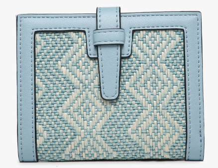 WL2066-DB Bessie Vegan Tribal Wallet - Diamond Blue
