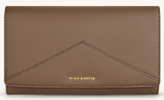 MM-00109 Myra Bag Mira & Moss Napa Long Wallet Chocolate Latte