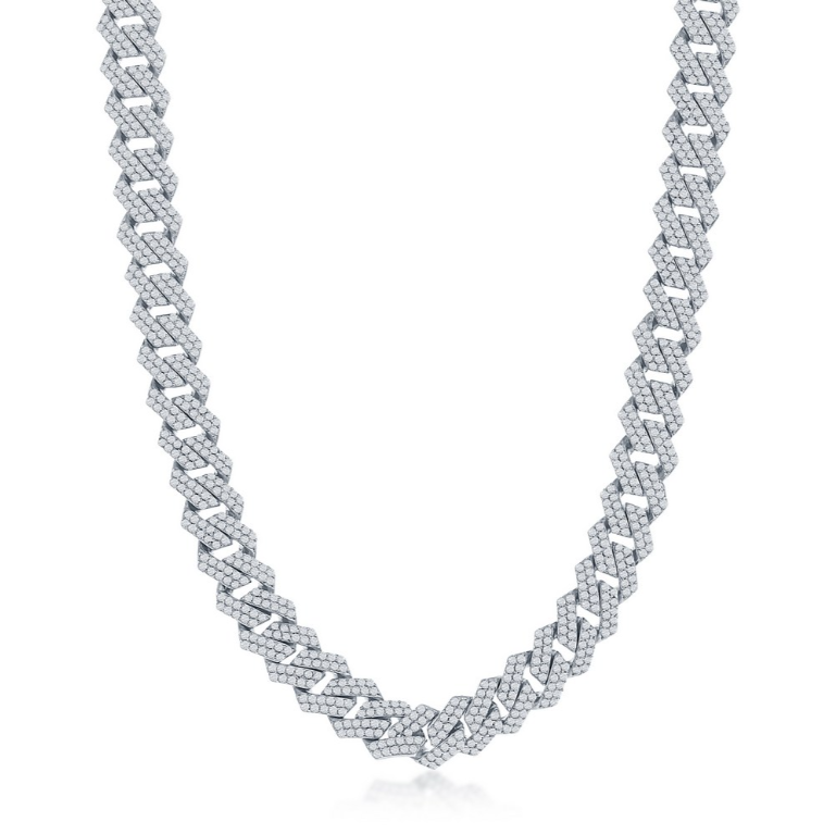 Q-5808-8 SS Classic Imports Sterling Silver, 8mm Monaco, 4.93ctw Moissanite Bracelet
