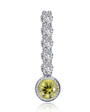 BP003 Lafonn Sterling Silver Birthstone Love Pendant 0