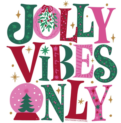 SC1595WH Southern Couture Jolly Vibes Only Tee White 0