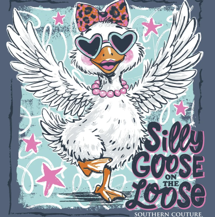 SC1617IN Southern Couture Silly Goose Tee Indigo 0