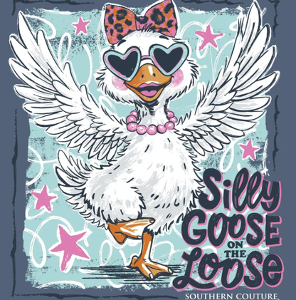 SC1617IN Southern Couture Silly Goose Tee Indigo 0