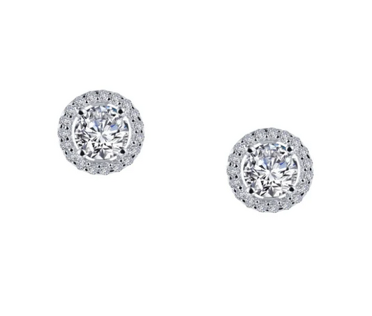 E0328CLP00 Lafonn Sterling Silver 1.3 CTW Halo Stud Earrings 0