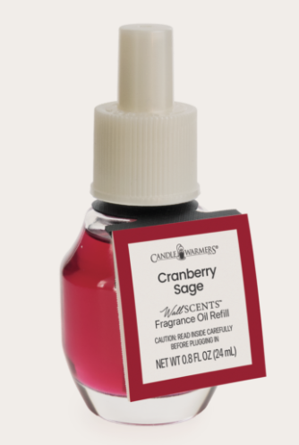 SR016 Candle Warmers Wall Scents Fragrance Oil Cranberry Sage 0