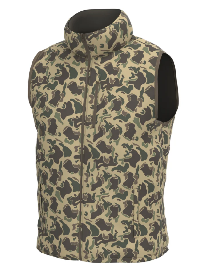L1300044 Local Boy Duck Down Vest Retro Camo 0
