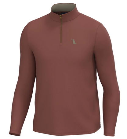 L1300039 Local Boy Bentley Quarter Zip Mahogany 0