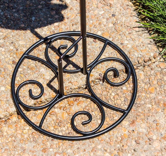 20108 Evergreen Elegant Swirl Stand Base For Garden Flag 0