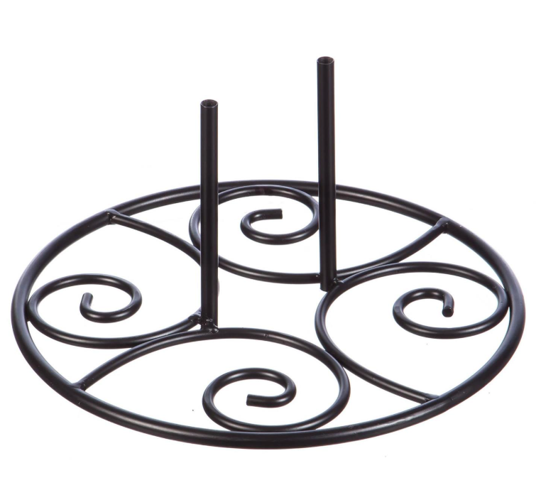 20108 Evergreen Elegant Swirl Stand Base For Garden Flag 0