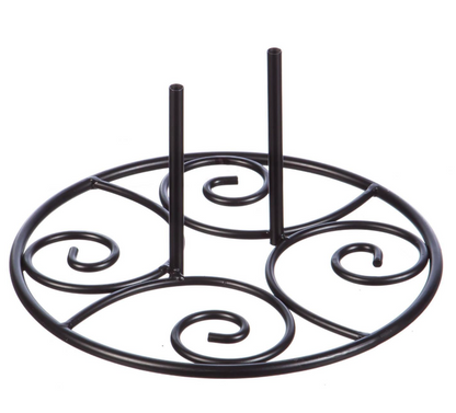 20108 Evergreen Elegant Swirl Stand Base For Garden Flag 0