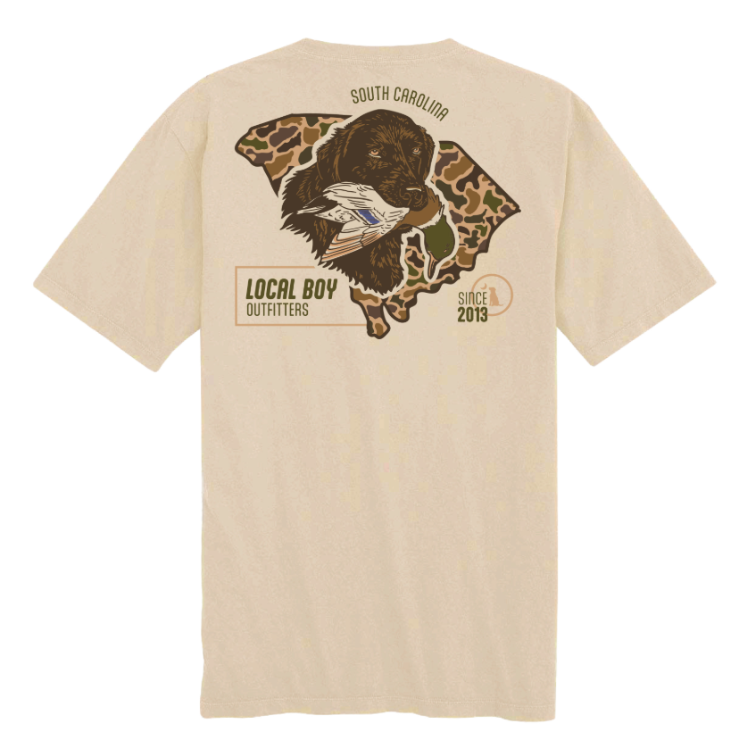 L1000762 Local Boy Old School Retrieve State Tee - SC 0