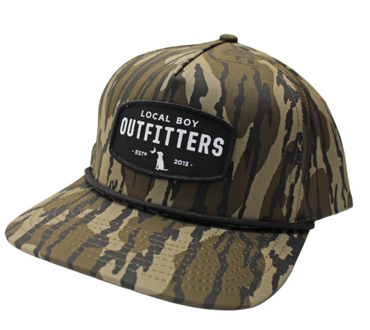 L3000805 Local Boy Woven Patch High-Crown Rope Hat Mossy Oak Original Bottomland 0