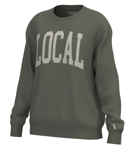 L5130024 Local Girl Crescent Crew Olive 0