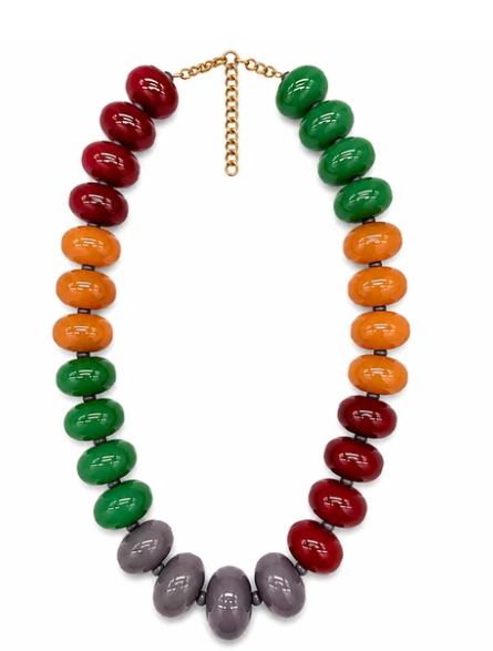 NK1301MLT2 Color Pop Statement Beaded Necklace Multi 2 0