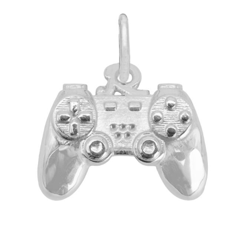 1154 Rembrandt Sterling Silver Game Controller Charm 0