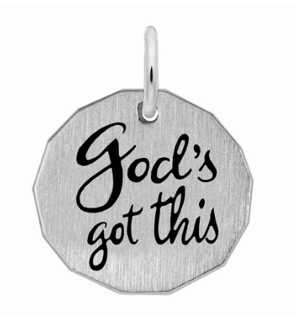 1951 Rembrandt Sterling Silver God's Got This Charm 0