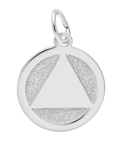 7797 Rembrandt Sterling Silver AA Symbol Charm 0