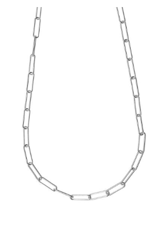 33-0310-018 Rembrandt Sterling Silver Medium Paperclip Necklace 18inch 0