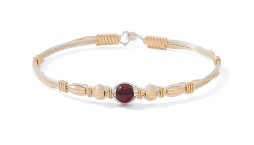 B529TT Ronaldo Jewelry Fire Within Bracelet 14K Gold Artist Wire and Sterling Silver 0